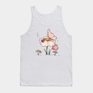 Butterfly And Ladybug In Love Tank Top